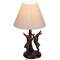 Hello Honey® 18.5" Brown & Natural Bunny Rabbit Table Lamp with Linen Empire Shade
